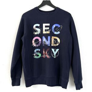 Porter Robinson Second Sky 2019 long Sleeve sweater crewneck Size Small Navy